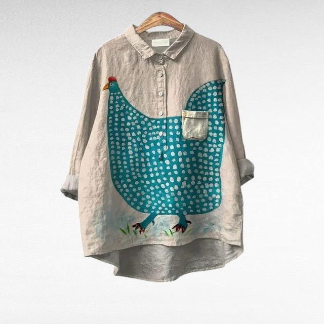 Lenora | Stylowa Bluzka w Stylu Vintage