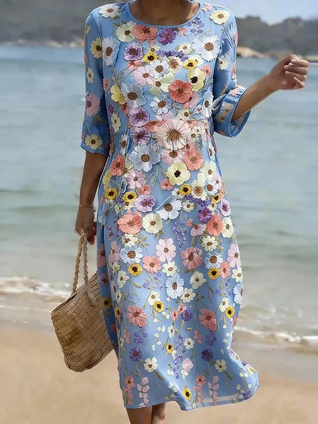 Melissa | Wygodna Elegancka Sukienka Midi