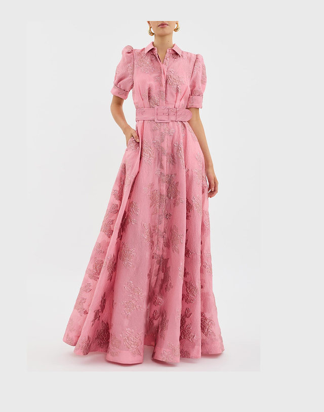 Aimee | Elegancka Sukienka z Bufiastymi Rękawami