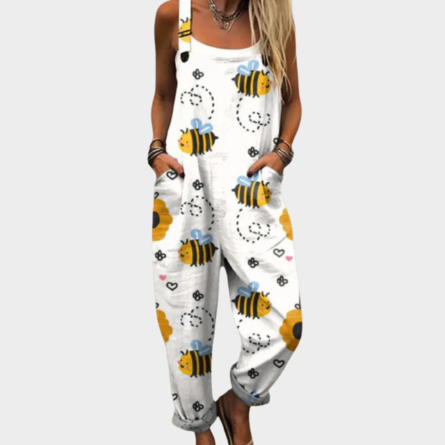 Carmen | Stylowy Kombinezon z Kieszeniami w Stylu Bee Art