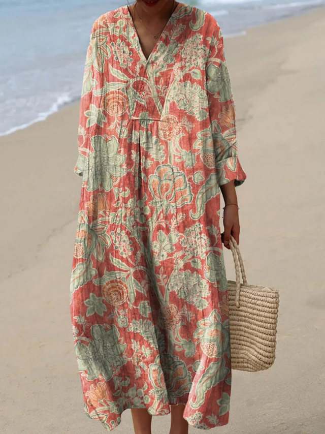 Anastasie | Sukienka w stylu vintage z kwiatowym nadrukiem