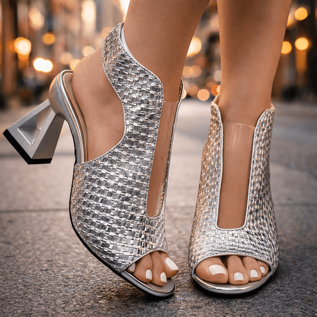 Viviana | Eleganckie Szpilki w Geometrycznym Stylu