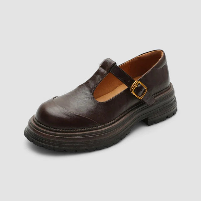 Beth | Klasyczne Chunky T-Bar Buty Mary Jane