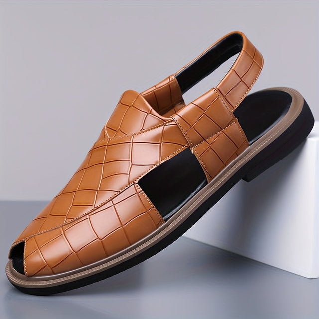 Nathaniel | Klapki Slip-On z Efektem Wplecionym