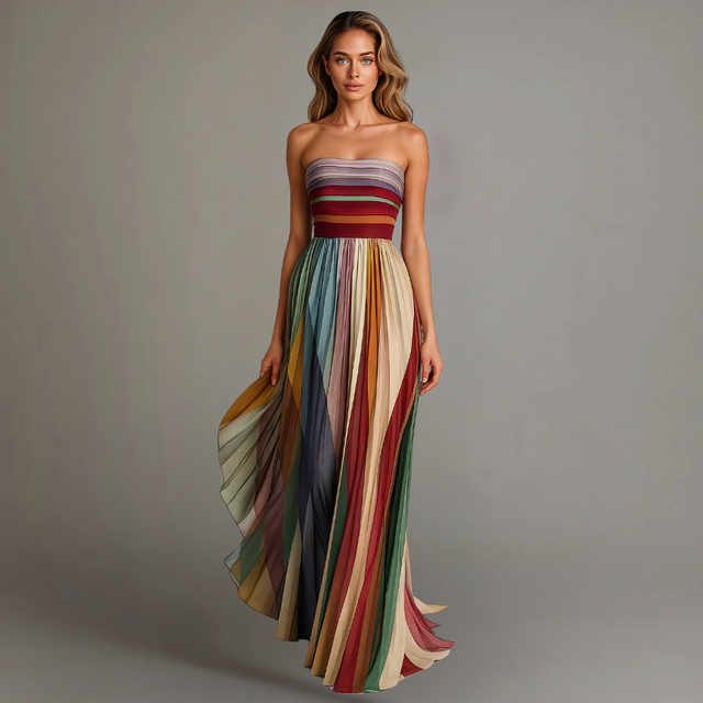 Melissa | Sukienka Maxi w Luźnym Fasonie