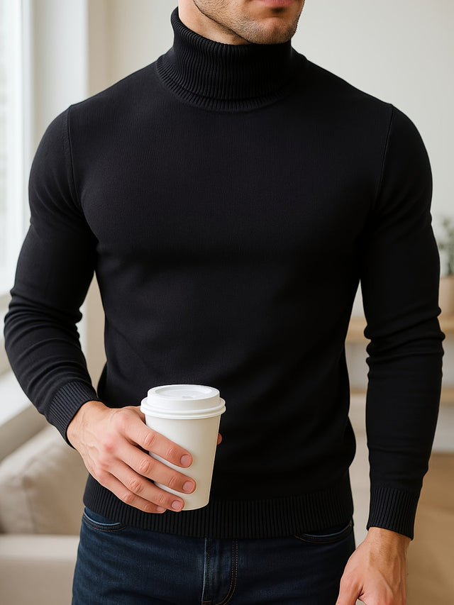 Gideon | Wyrafinowany Sweter z Golfem