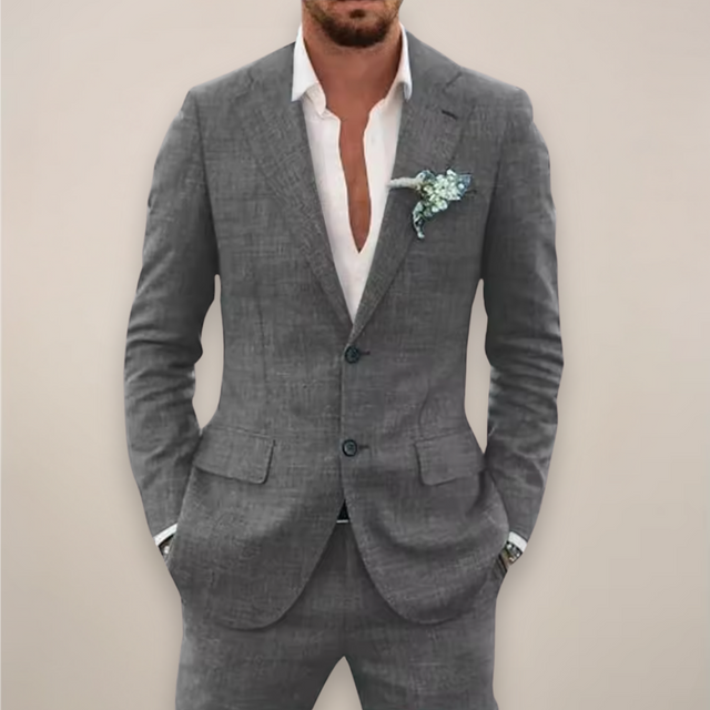 William | Stylowy, dopasowany garnitur dwuczęściowy