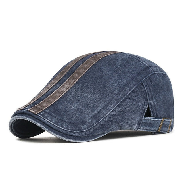 Daniel | Vintage Stripe Flat Cap