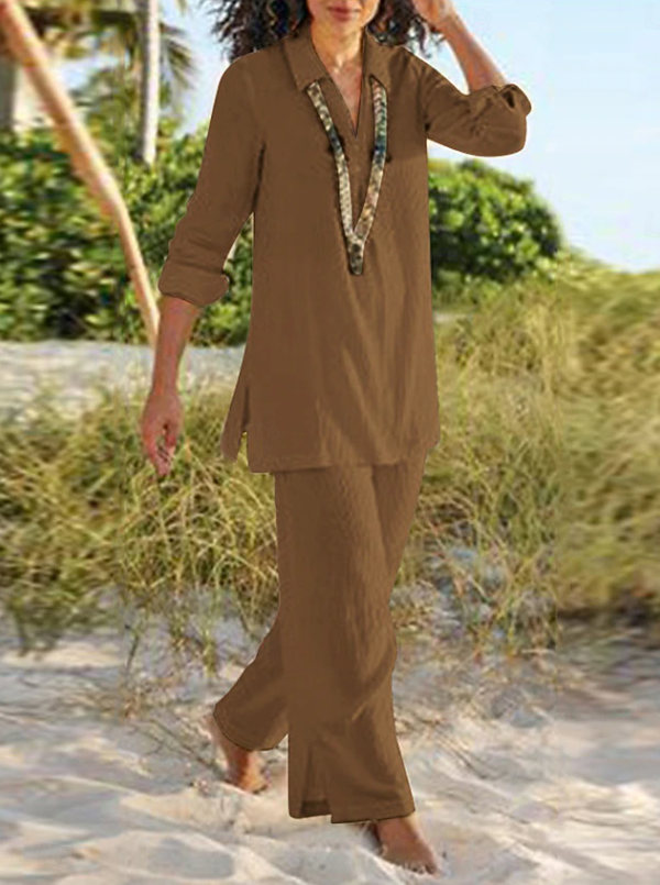 Selene | Luźna Boho Maxi Sukienka