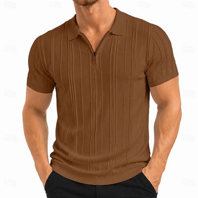 Colby | Teksturowana koszulka polo slim fit