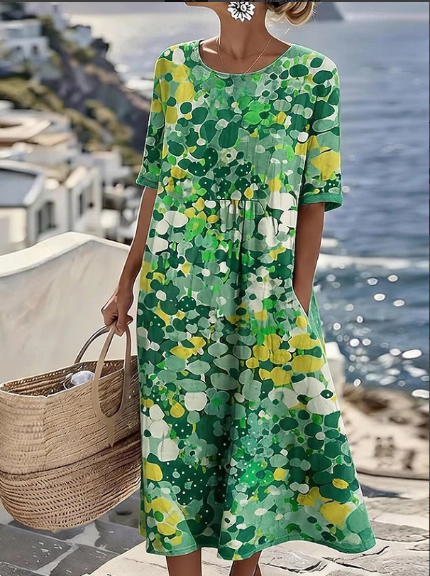 Isadora | Casual Floral Boho Maxi Dress