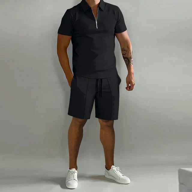 Caspher | Stylowy zestaw polo i szortów