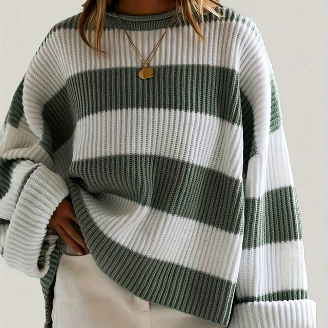 Brooke | Luźny Sweter w Paski