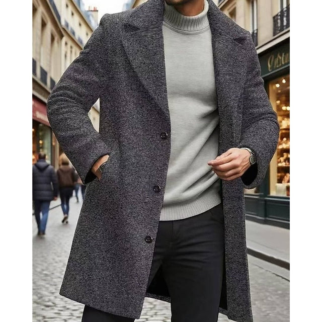 Chester | Elegancki Długi Płaszcz