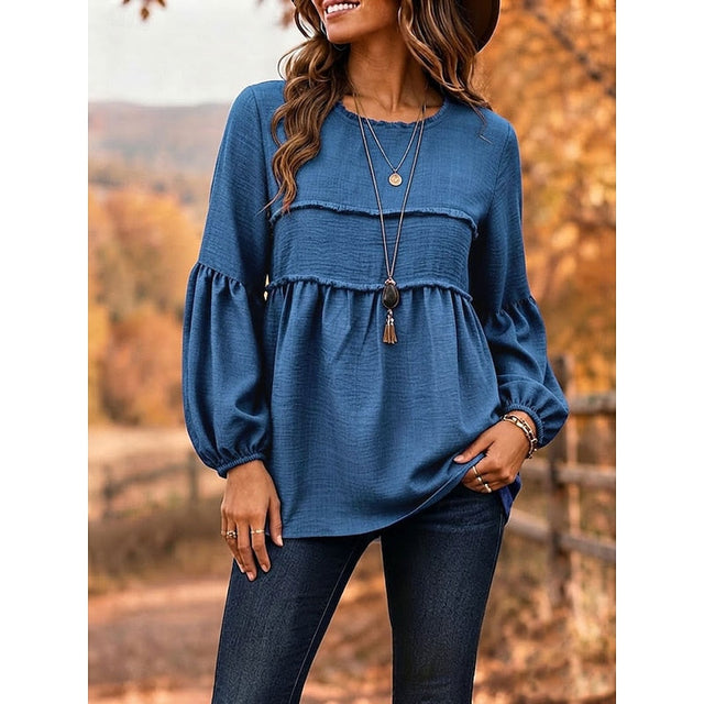Isabelle | Luźna Bluzka Peplum