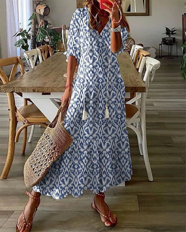 Delphine | Bezwysiłkowa Sukienka Boho, Podkreślająca Sylwetkę