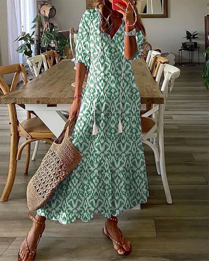 Delphine | Bezwysiłkowa Sukienka Boho, Podkreślająca Sylwetkę