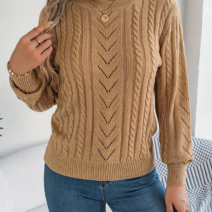 Heather | Sweter z teksturowanym splotem