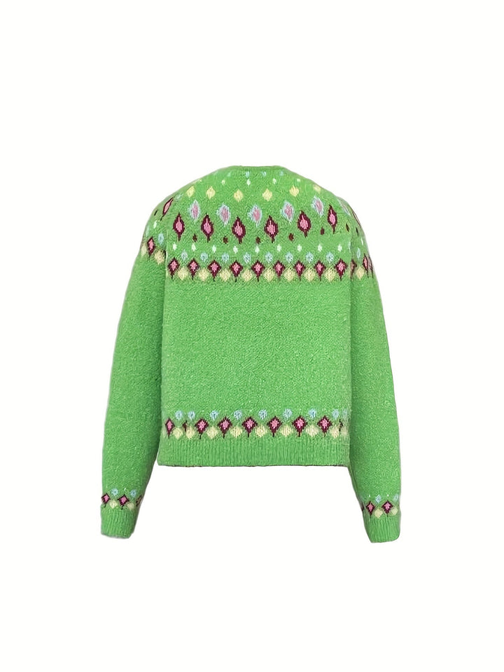 Maribel | Kardigan z dzianiny Fair Isle