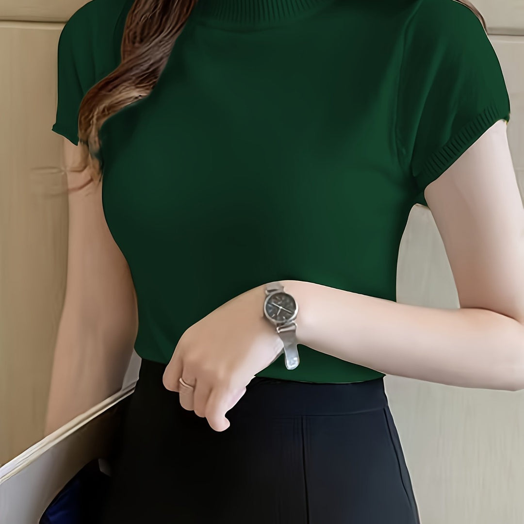 Camryn | Elegancki Top z Półgolfem