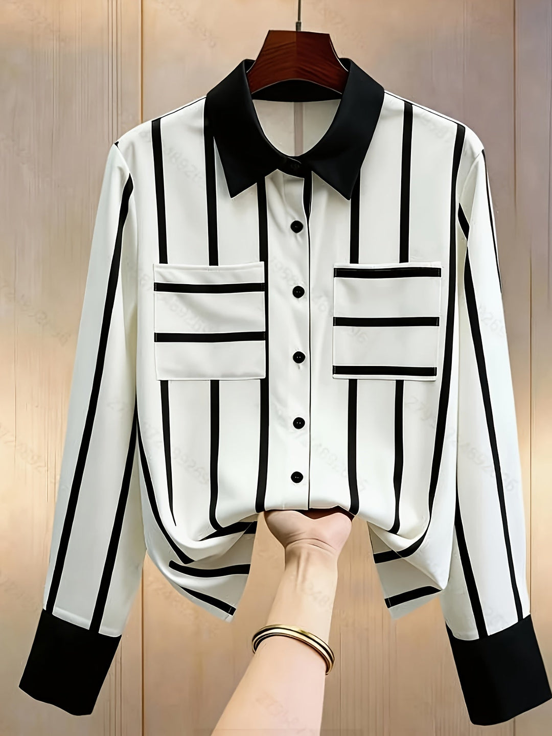 Whitney | Bluzka w paski kontrastowe