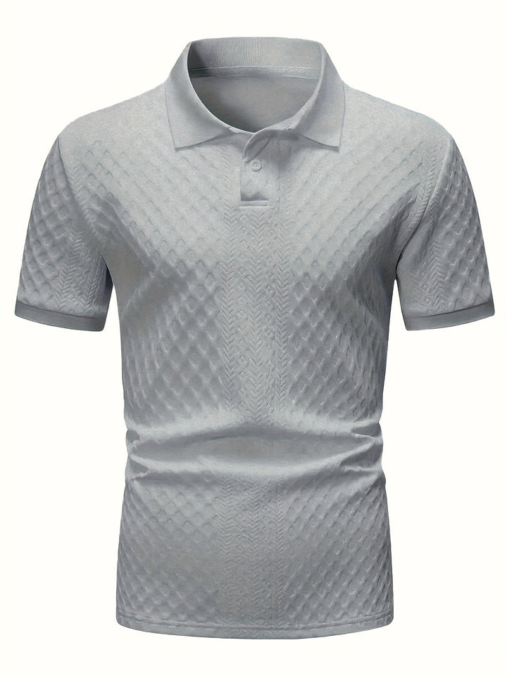 Harrington | Teksturowana koszulka polo do biura
