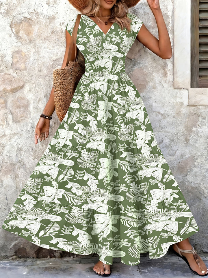 Mirabel | Boho Maxi Sukienka z Warstwami