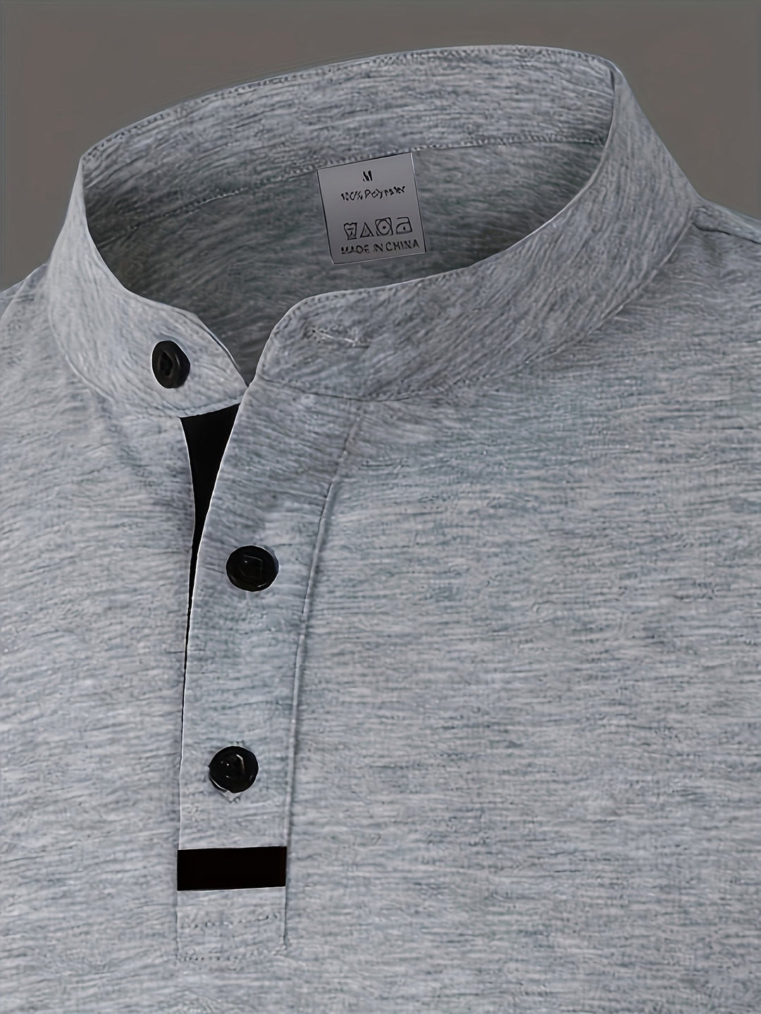 Reginald | Elegancka koszula Henley z długim rękawem