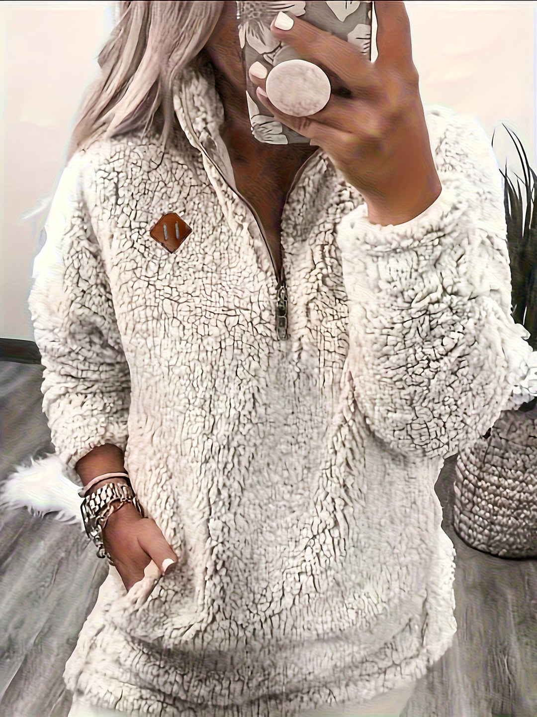 Lorraine | Przytulny Pullover z Połową Zamka