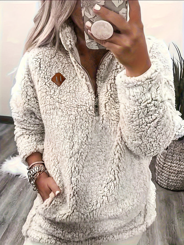 Lorraine | Przytulny Pullover z Połową Zamka