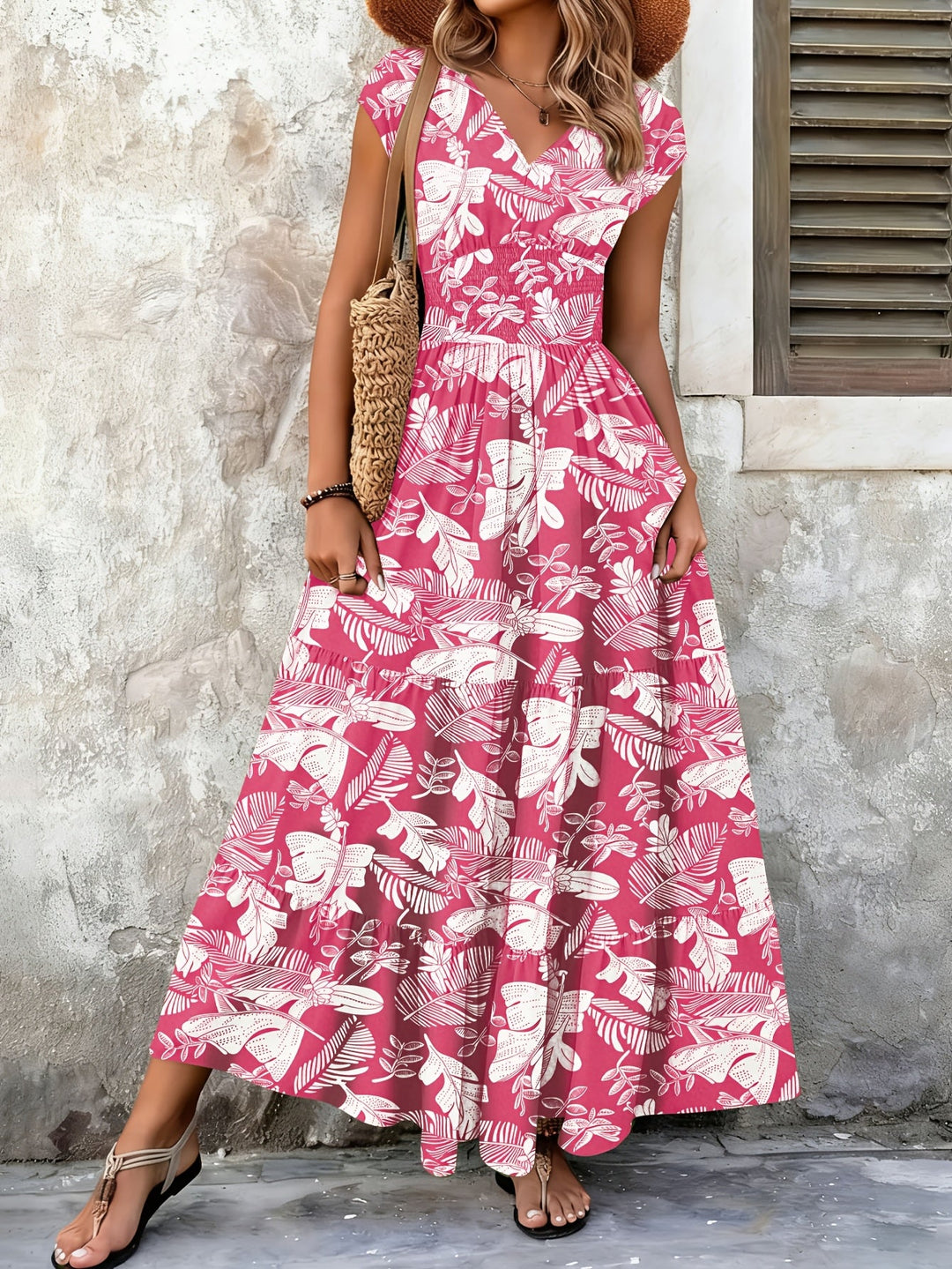 Mirabel | Boho Maxi Sukienka z Warstwami