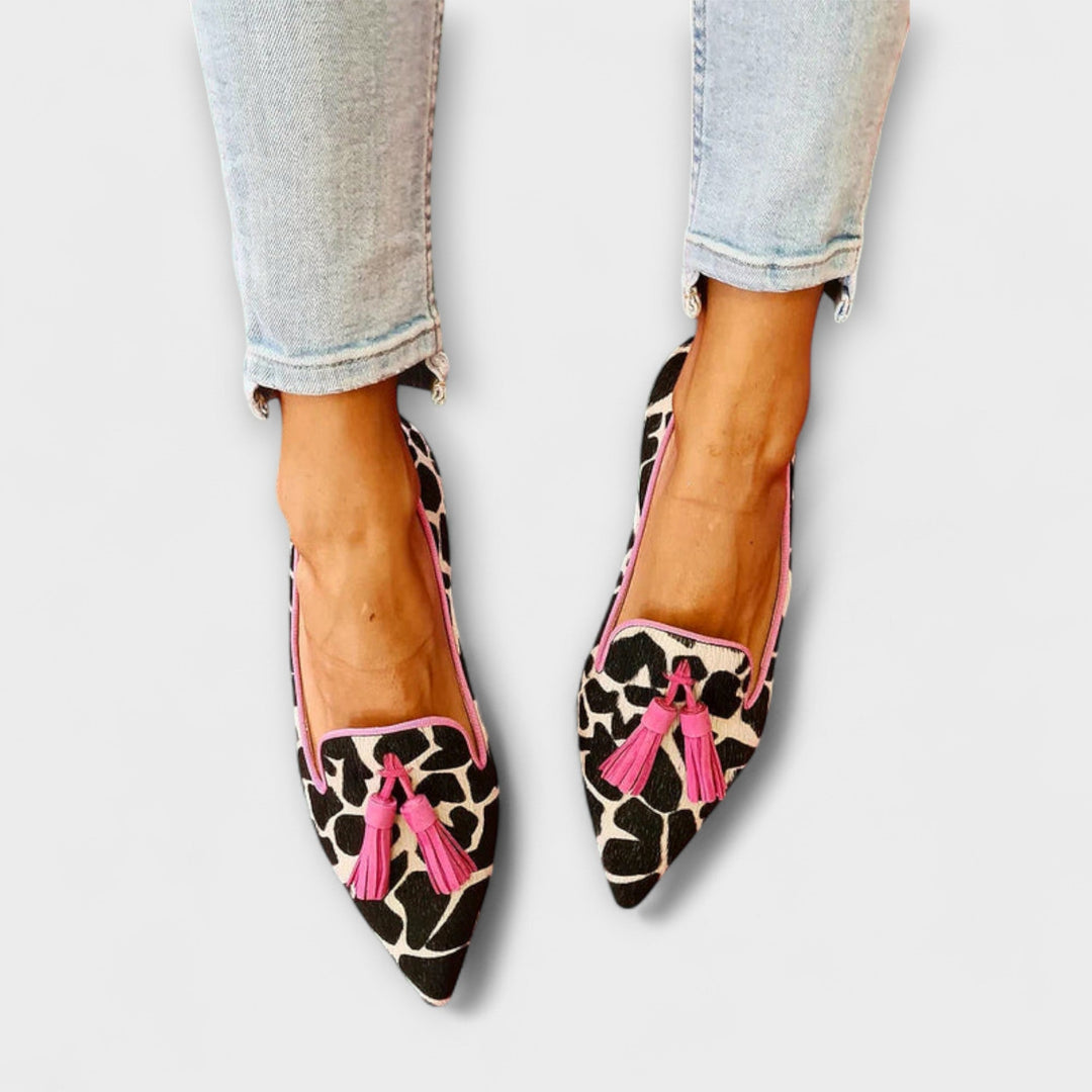 Julia | Eleganckie Mokasyny Slip-On z Frędzlami
