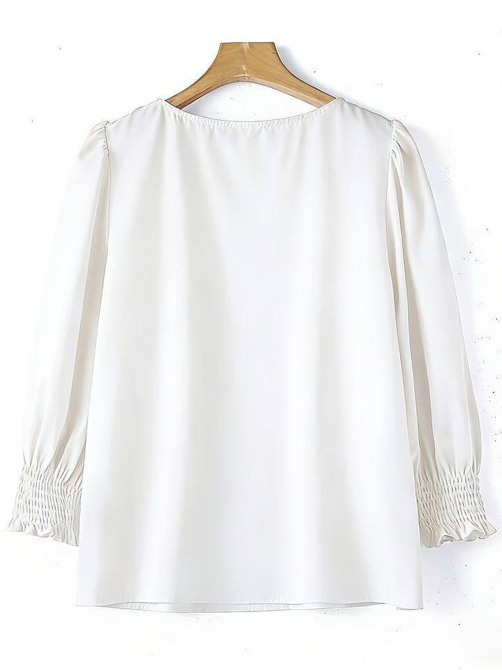 Gwyneth | Elegancka Bluzka z Bufiastymi Rękawami