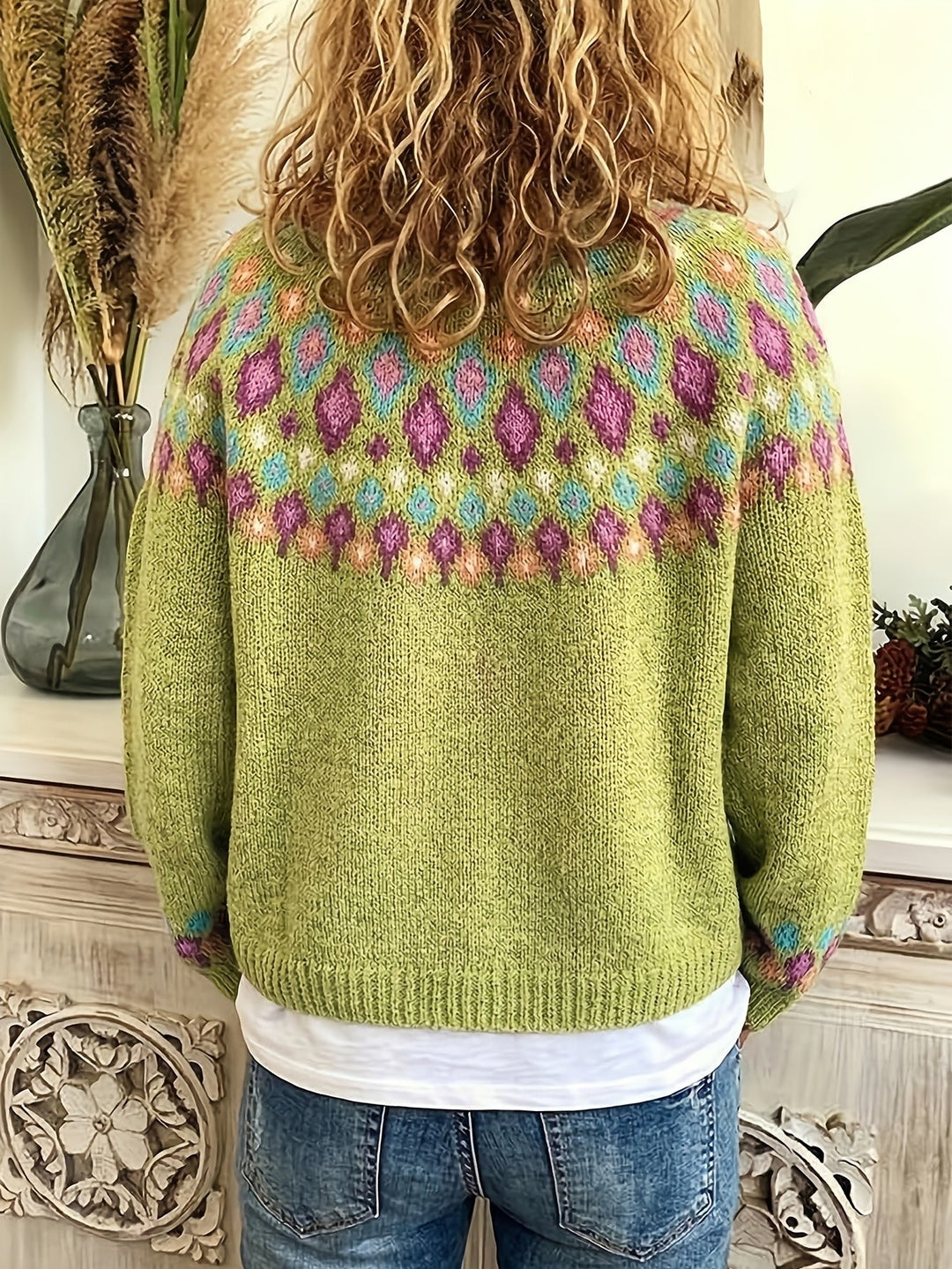 Maribel | Kardigan z dzianiny Fair Isle