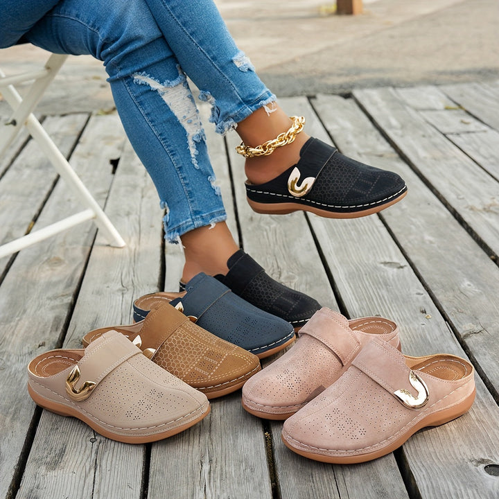 Marion | Klapki na koturnie Comfort