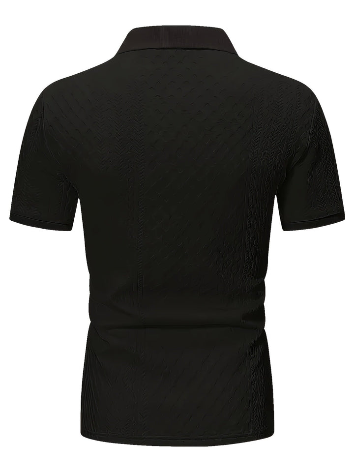Harrington | Teksturowana koszulka polo do biura