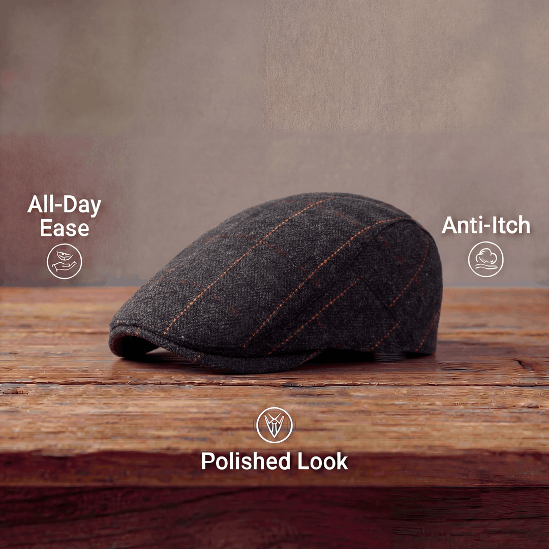 Edward | Dziedzictwo Kapelusz Flat Cap w Paski