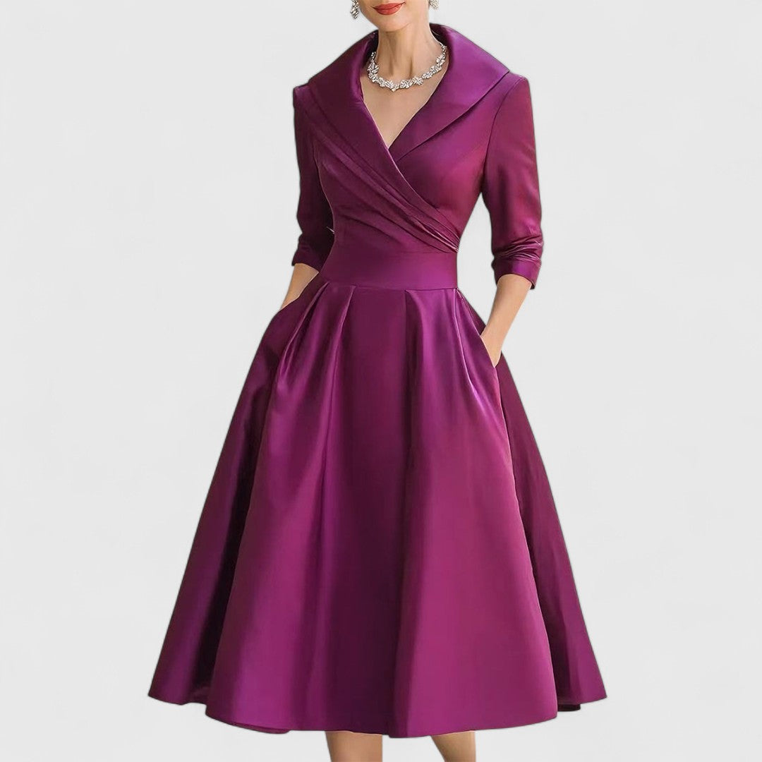 Millie | Elegancka Sukienka Midi o Graceful Silhouette