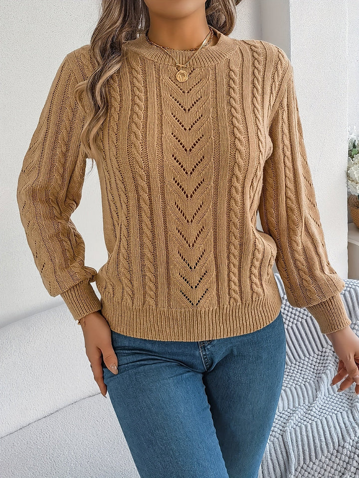 Heather | Sweter z teksturowanym splotem