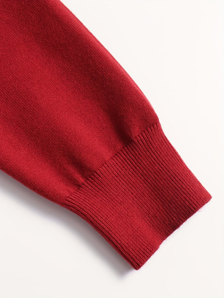 Tobias | Elegancki Sweter z Wysokim Kołnierzem