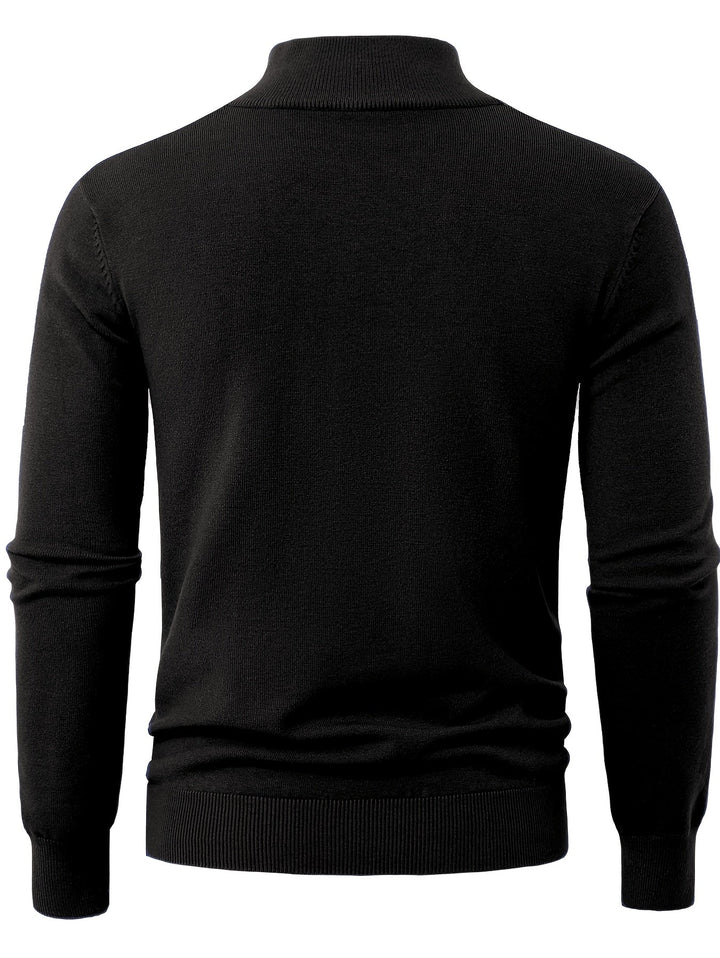 Tobias | Elegancki Sweter z Wysokim Kołnierzem
