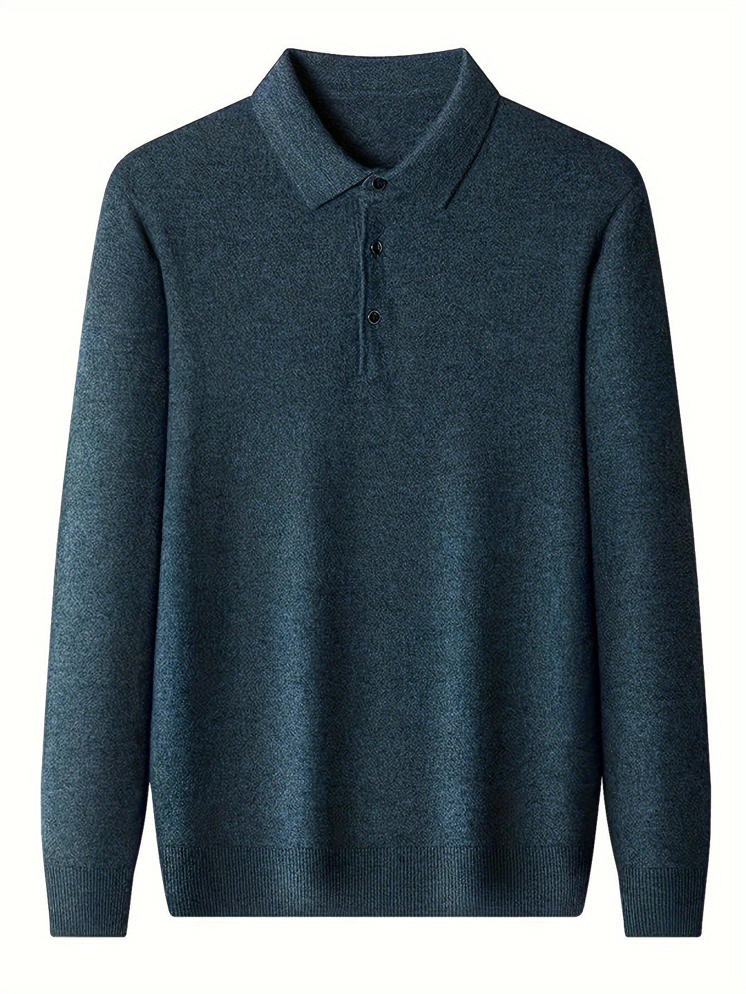 Frederick | Wyszukany Sweter Polo z Kołnierzykiem