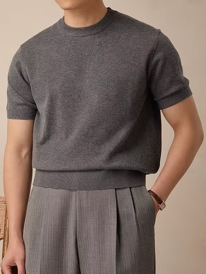 Rowland | Elegancki krótki rękaw sweter