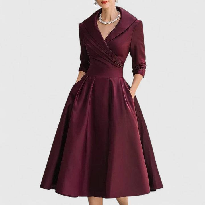 Millie | Elegancka Sukienka Midi o Graceful Silhouette