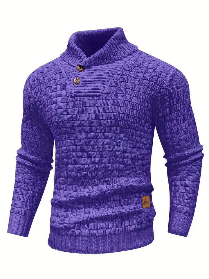 Barrett | Teksturowany sweter z kołnierzem szalowym