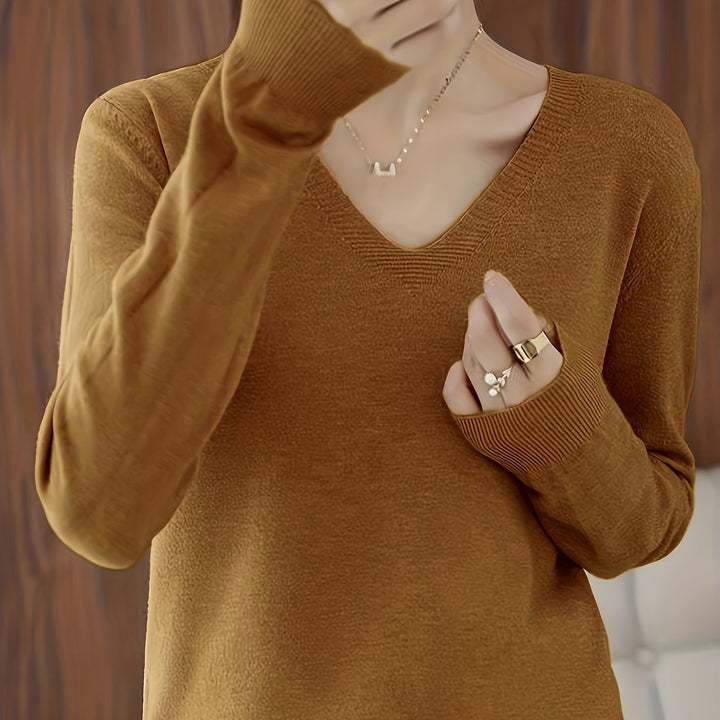 Deborah | Sweter Relaxed V-Neck