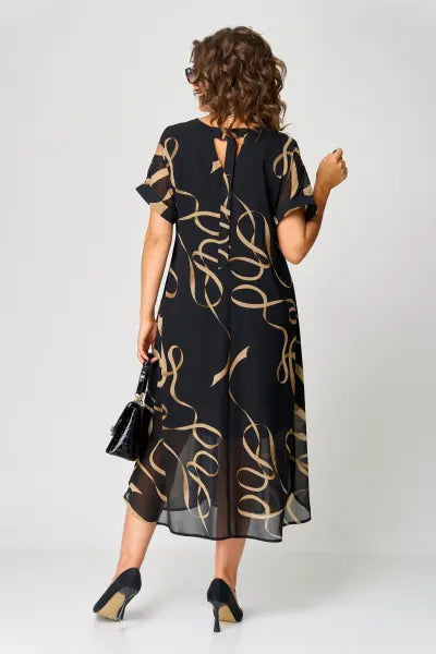 Meliora | Elegancka Sukienka z Krótkim Rękawem