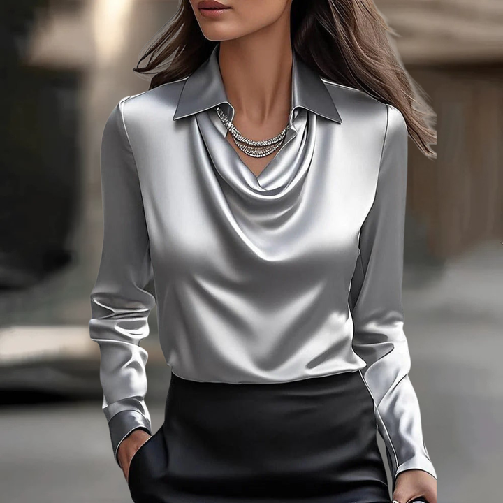 ROSANNA | ELEGANCKA BLUZKA SATYNOWA