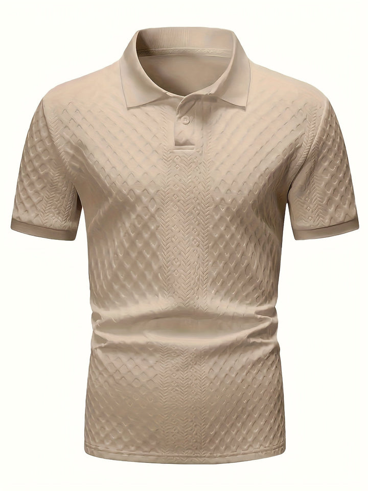Harrington | Teksturowana koszulka polo do biura