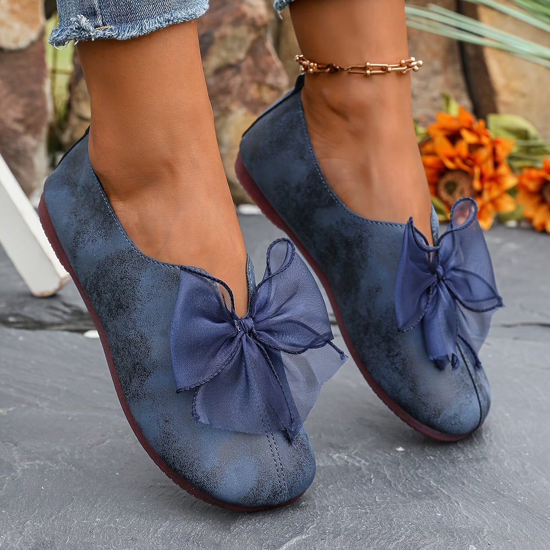 Lucinda | Lekkie Buty Slip-On z Motywem Motyla